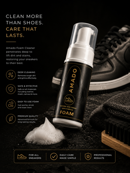 AMADO Universal Foam Shoe Cleaner - Safe for All Materials